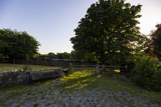 Shepherd's hut on a Bristol Farm